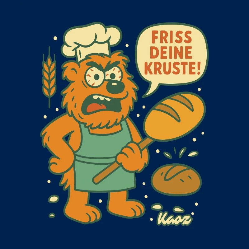 Wütender Bäcker Bär: Friss deine Kruste!