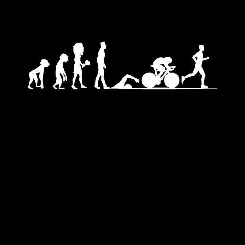 Triathlon Evolution Triathlete Cyclist Gift