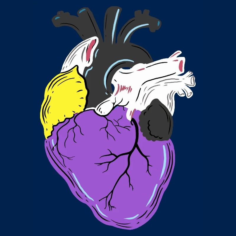 Nonbinary Pride Heart Nonbinary Pride