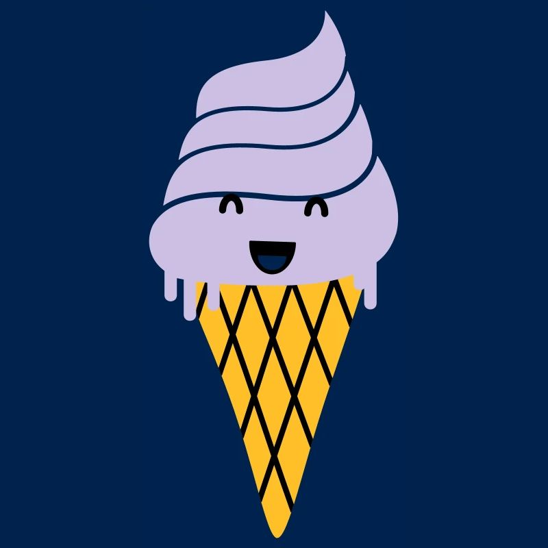 crème glacée - crème glacée de gaufre