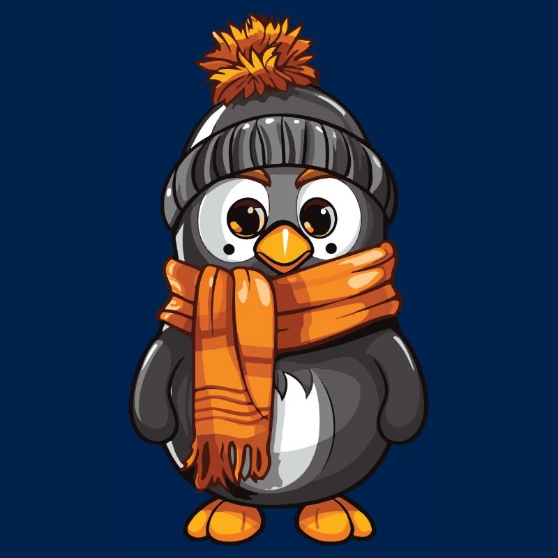 Pinguin Winter Comic