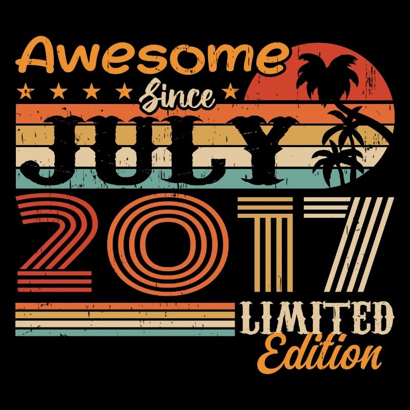 Juli 2017 Juli Geburtstagsgeschenk Juli 2017