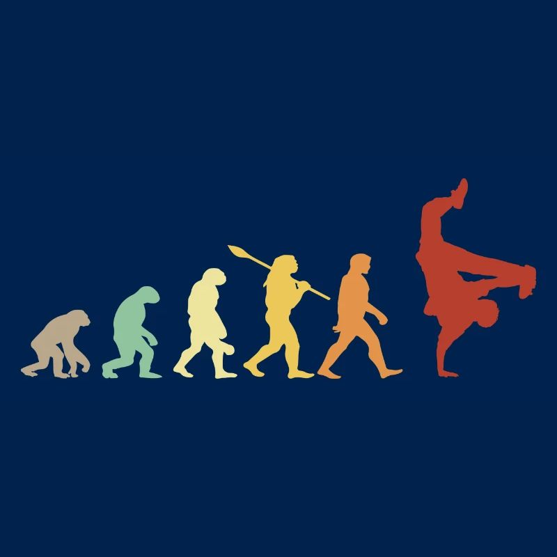Evolution hip hop breakdance - hip hop gift idea