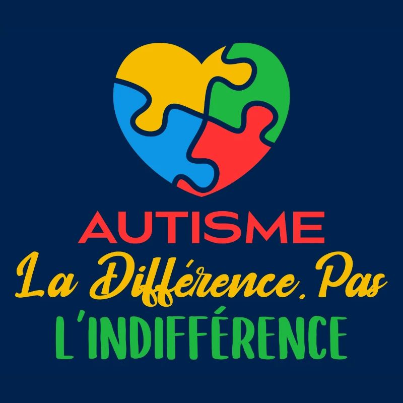 Avril Bleu Autisme Différence Pas Indifférence