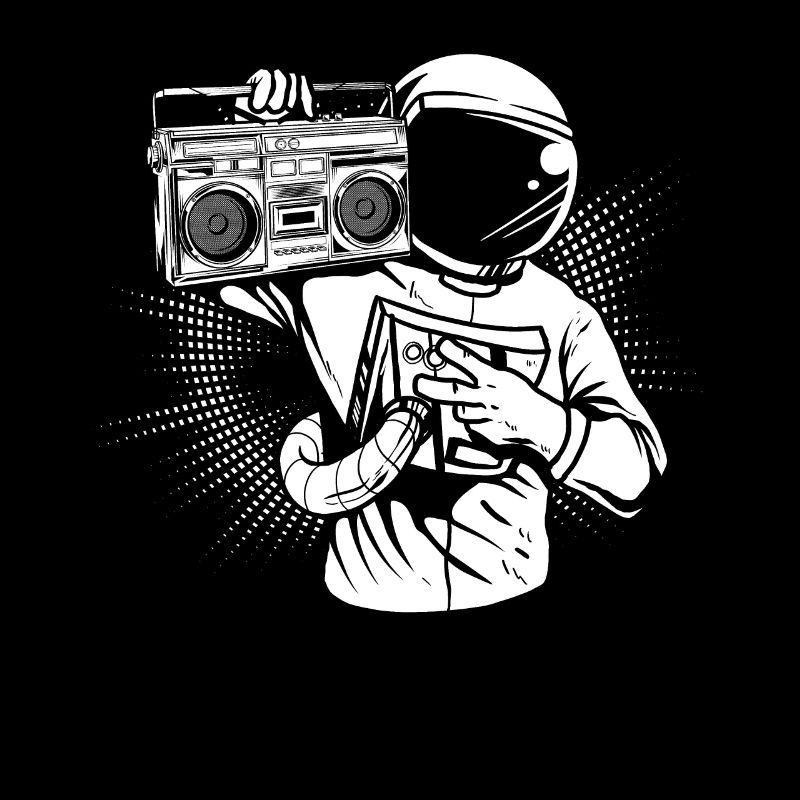 Ghetto Blaster Astronaute