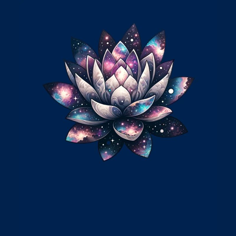 Celestial Bloom Galactic Lotus Unfolding