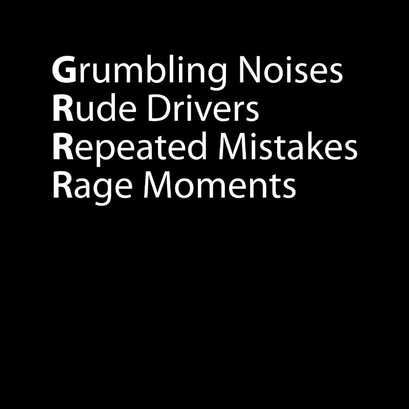 Grr Grumbling Rude Repeated Rage