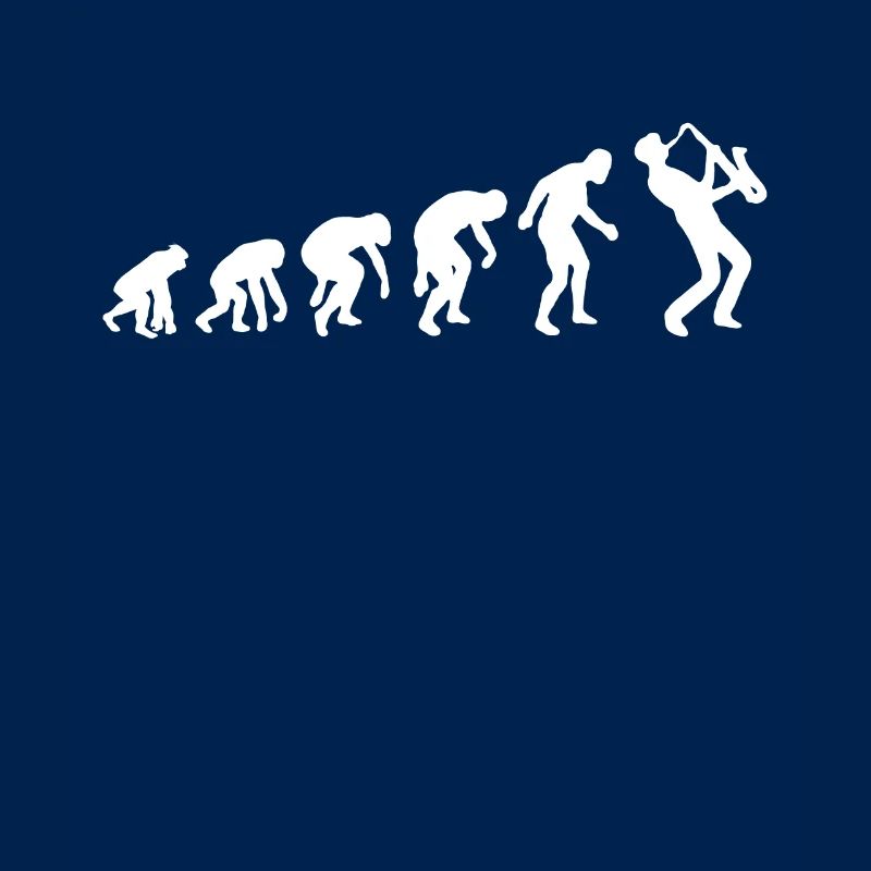 Evolution Saxophonist T-Shirt Saxophone Gift