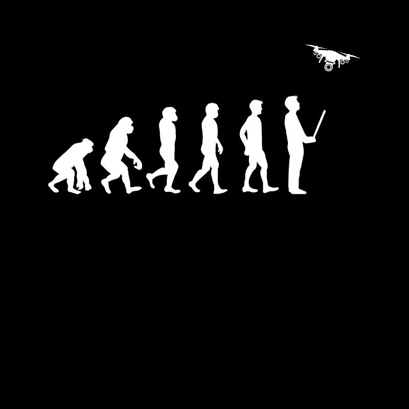 Evolution Drohne Shirt Geschenk Drone Pilot