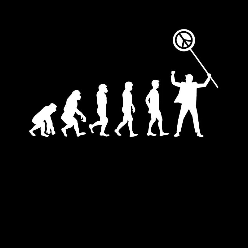 Evolution Peace Day Friedensbewegung T-Shirt