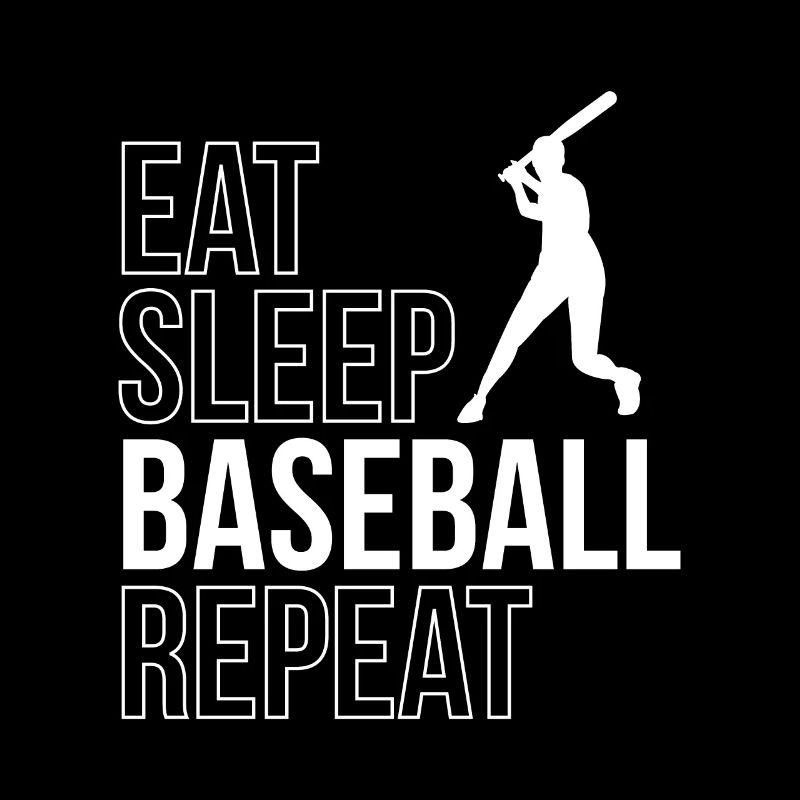 Eat Sleep Baseball Repeat Shirt Gift