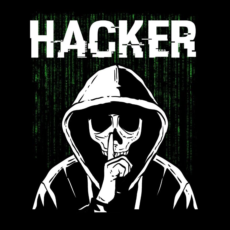 Hacker Skull Hacking Programming Dark Net
