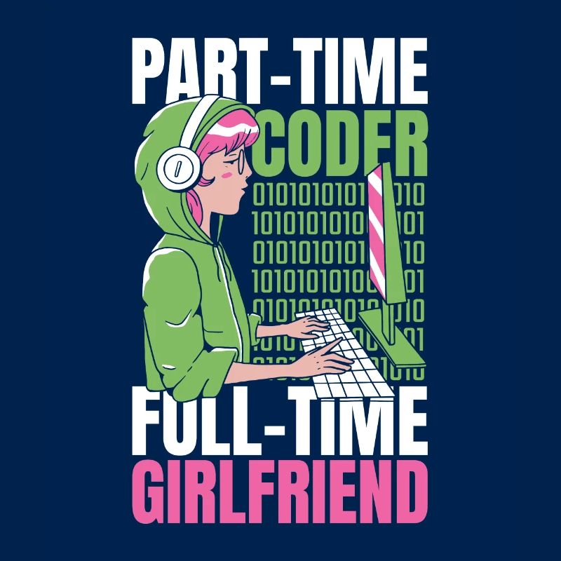 Entwickler Coder Programmierer Feste Freundin