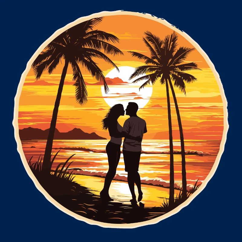 Plage, Île, Mer, Coucher de soleil