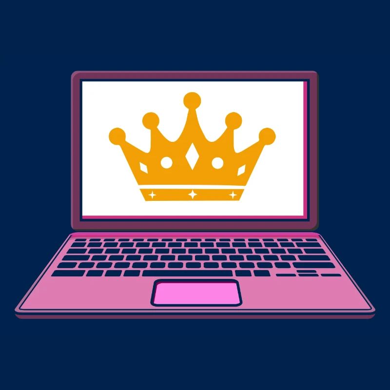 Computer Krone Königin Programmiererin