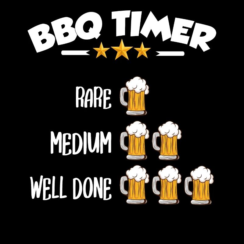BBQ Timer - Rare, Medium, Well Done, Beer