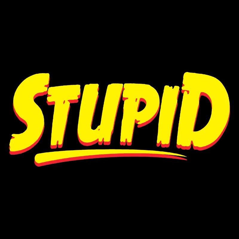 Graphique typographique stupide