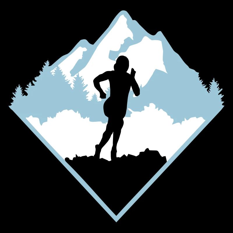 Course de trail, coureur, course