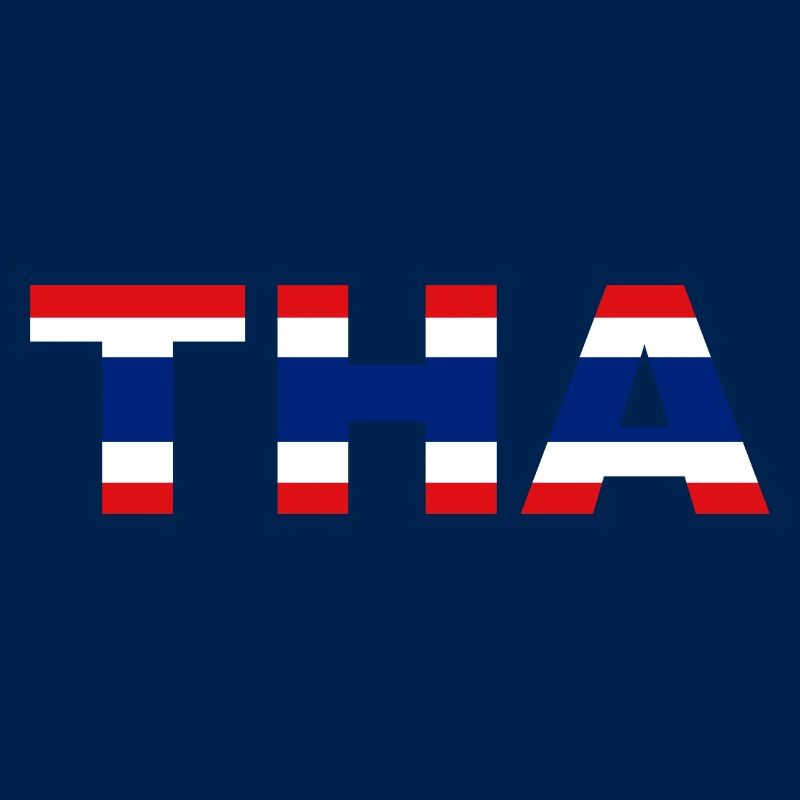 Drapeau Thaïlande Code ISO THA
