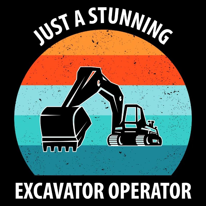 Bagger Baggerfahrer Baggerwagen