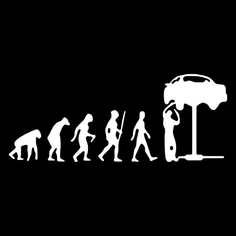 Evolution auto mechanic gift idea t-shirt