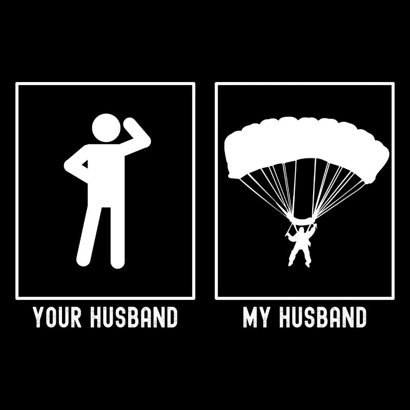 Ihr Ehemann - Mein Ehemann - Gleitschirmfliegen Ak