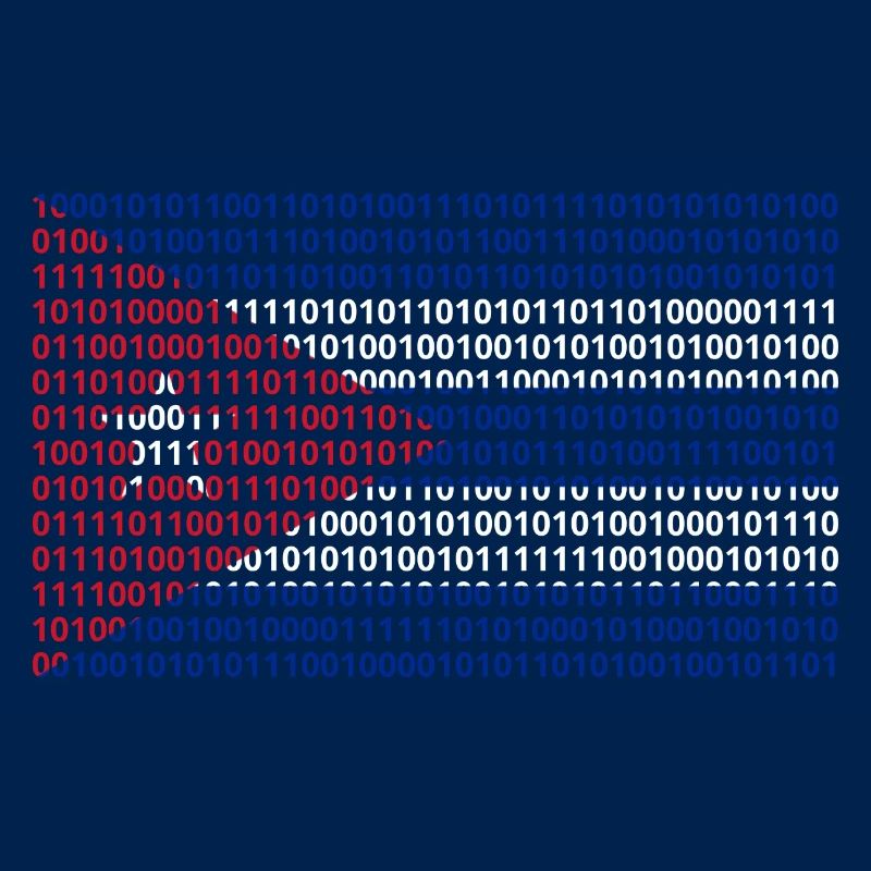 Kuba Flagge Binärcode Bit Byte Binär Informatik PC