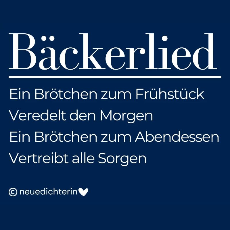 Ode an den Bäcker
