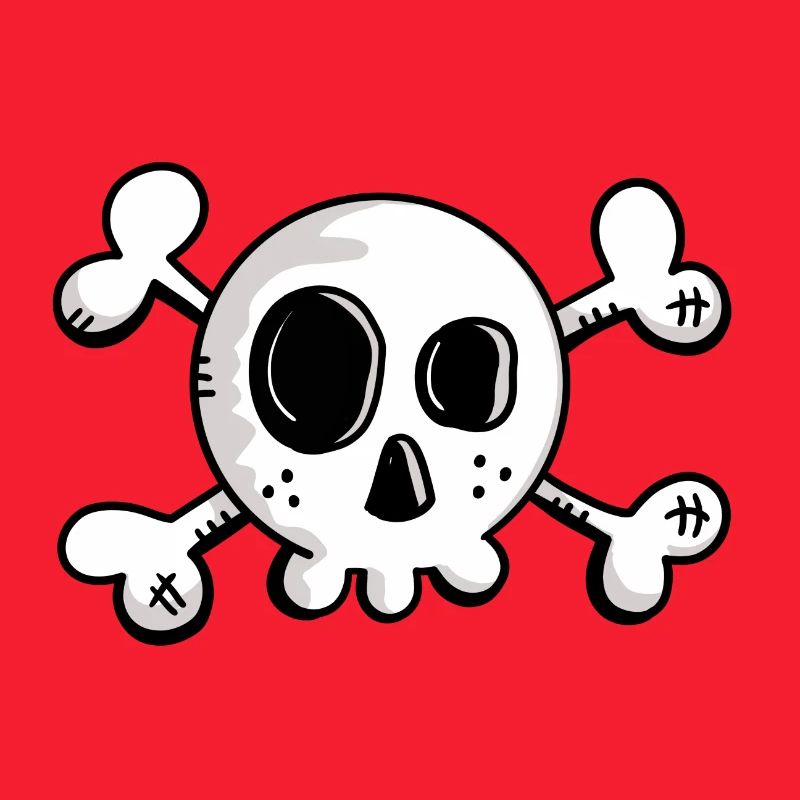 Small skull with crossed bones