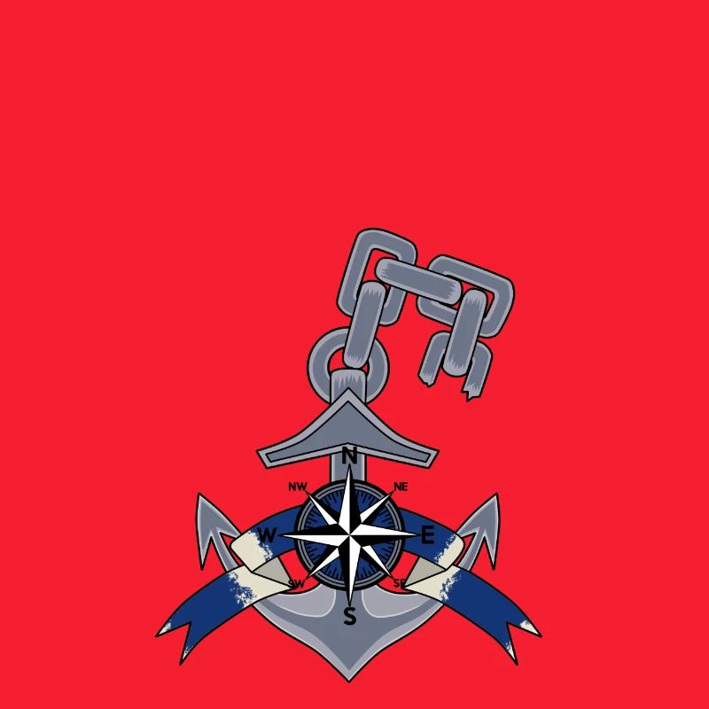 Anchor Windrose compass
