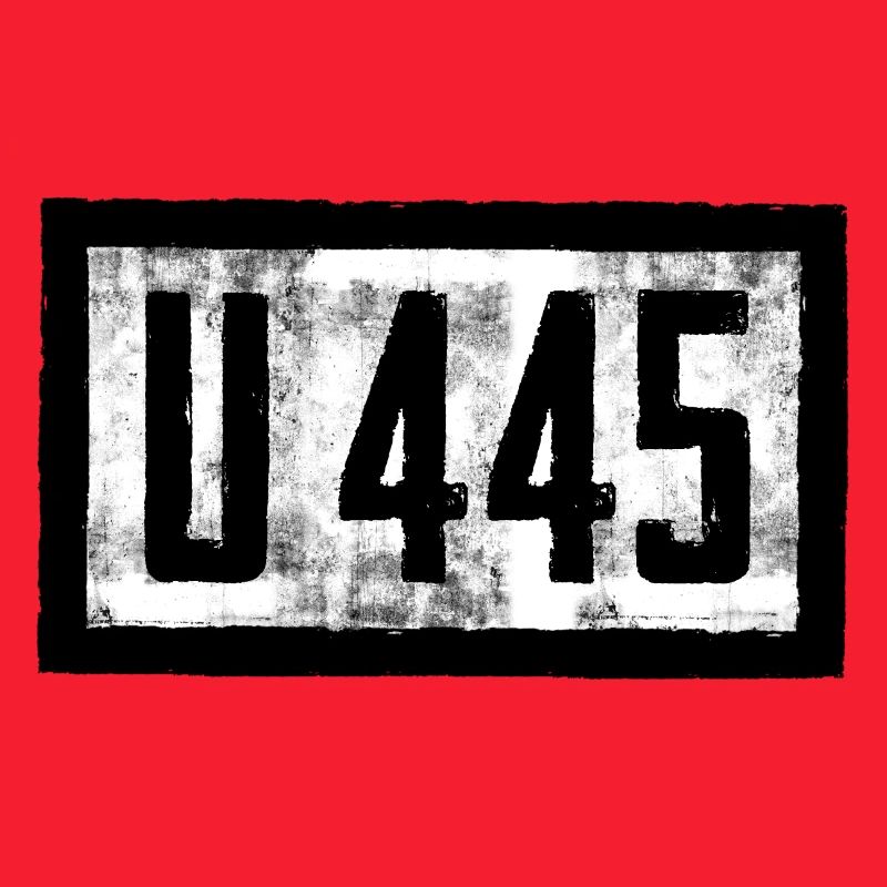 U-Boot Design mit U 445 Schrift