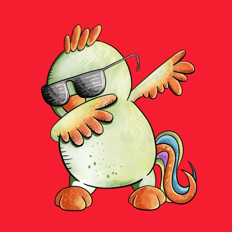 Dab Dance Rooster I Dabbendes Chicken
