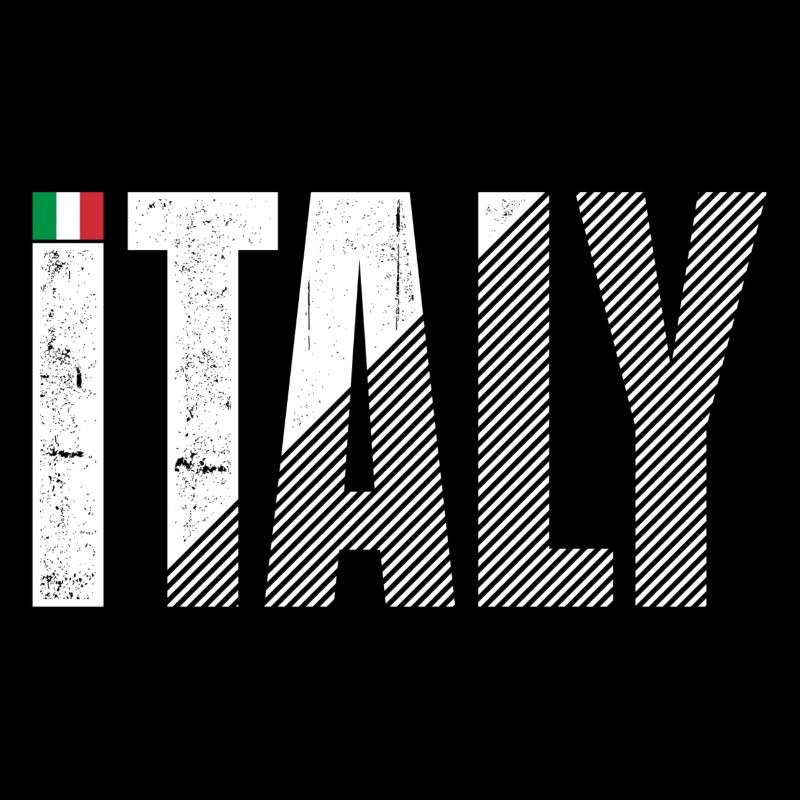Italy Bold Striped Typography
