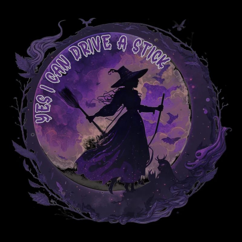 Moon Magic Witch Under Night Moon Halloween