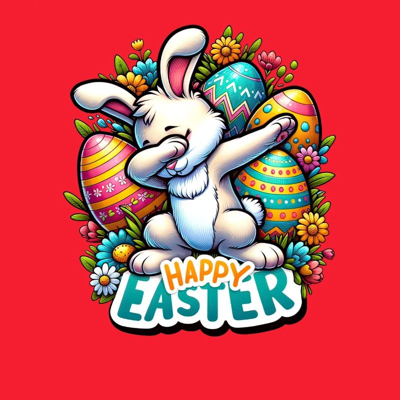Happy Easter – Süßer Osterhase mit Dab Pose