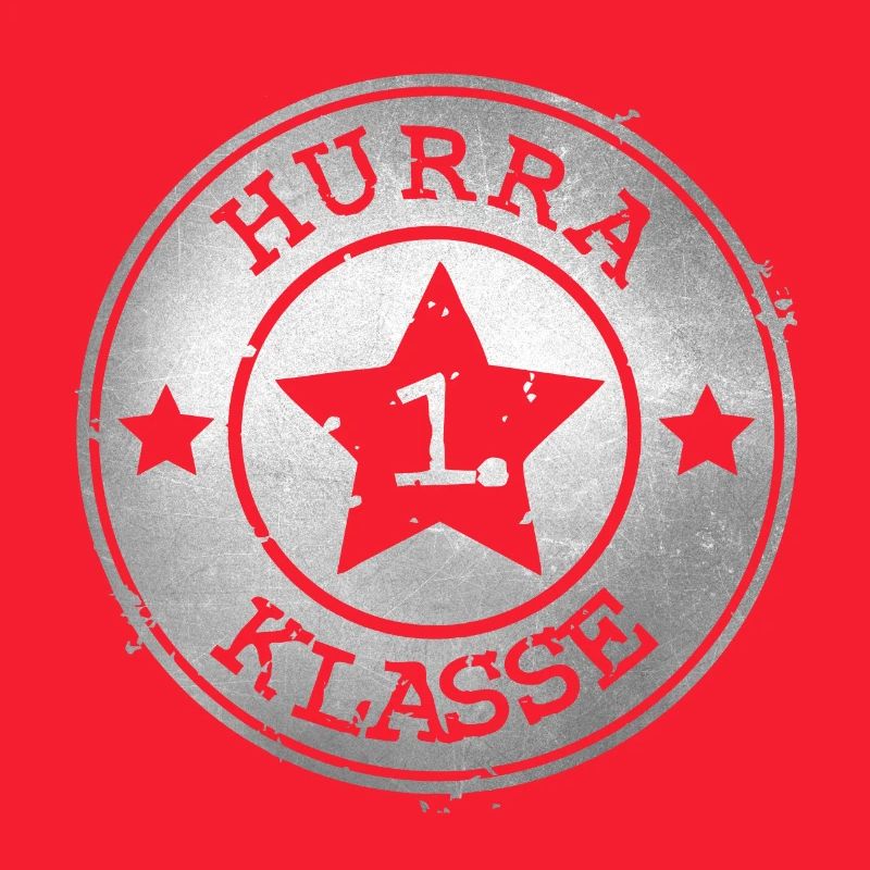 Hurrah 1st Class - Silver Badge with Star