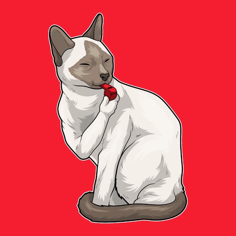 Siamese Cat Referee Whistle