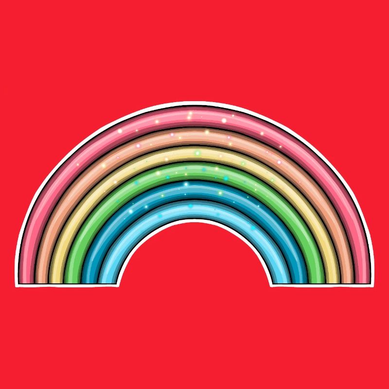 Lebendiges Regenbogen-Design