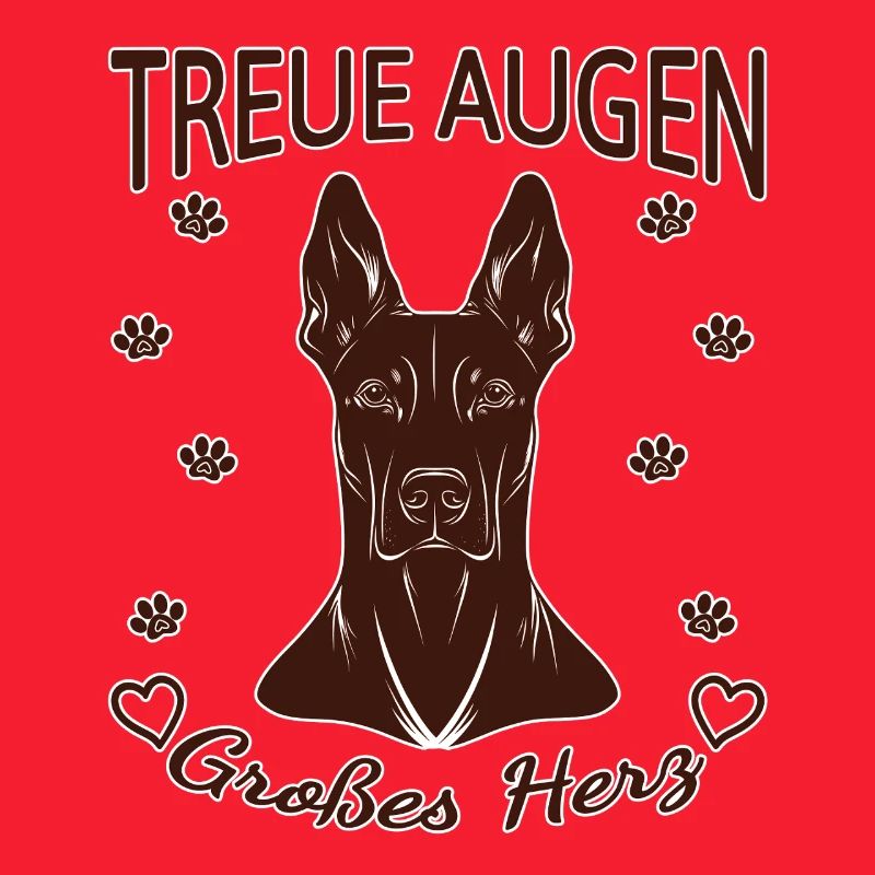 Dobermann Design – Herz & Treue Rust