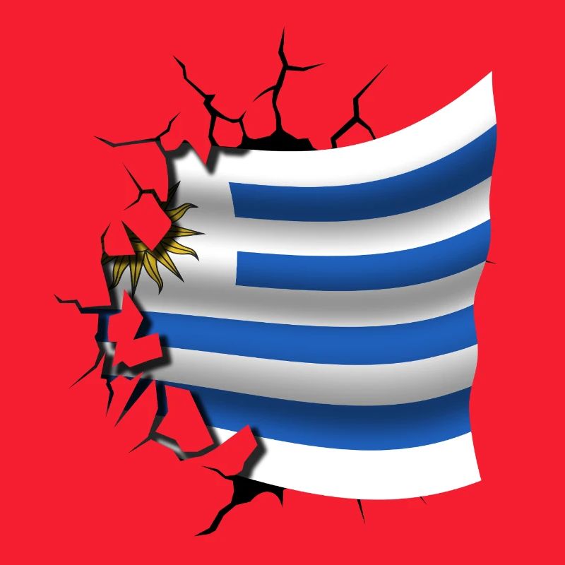 Drapeau de l’Uruguay - Uruguay - Drapeau Broken Design