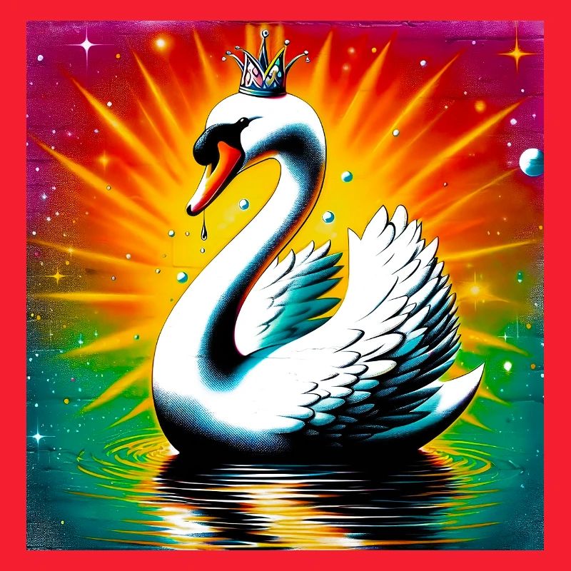 Schwan mit der Krone