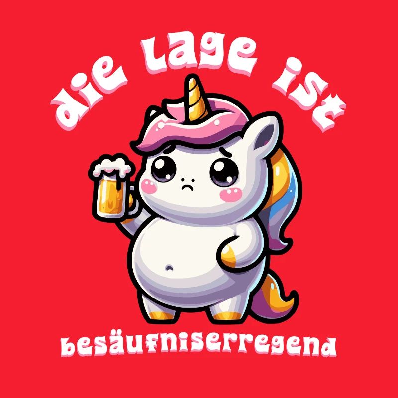 Süßes Einhorn Bier Feier