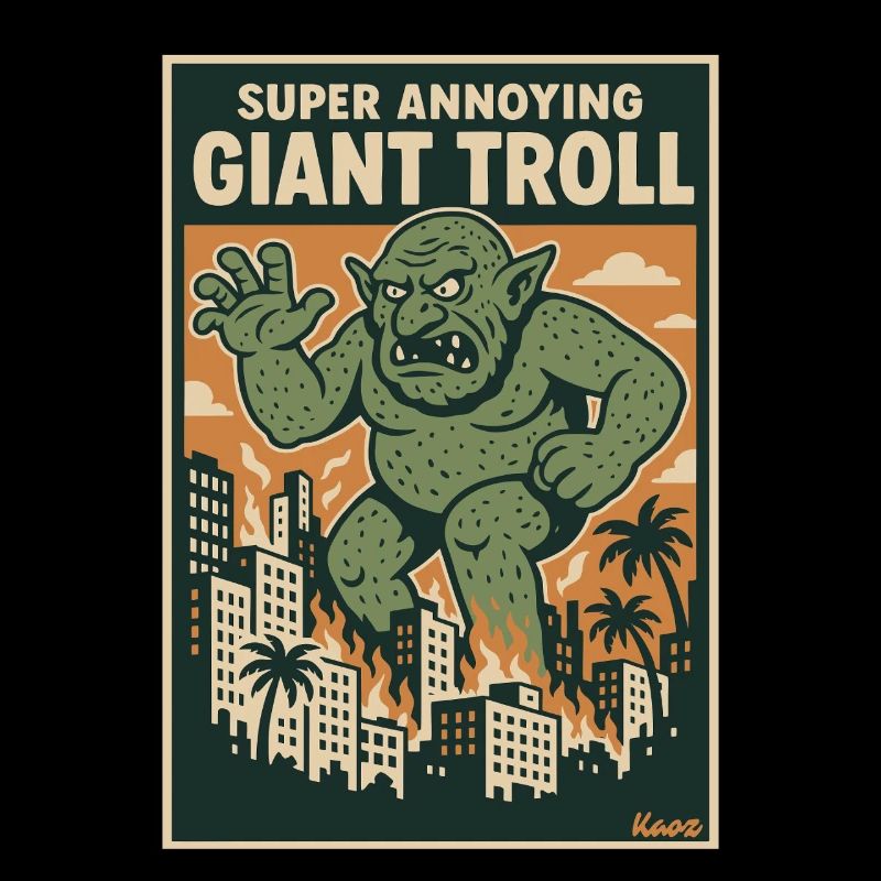 Le troll géant dans la ville est super ennuyeux