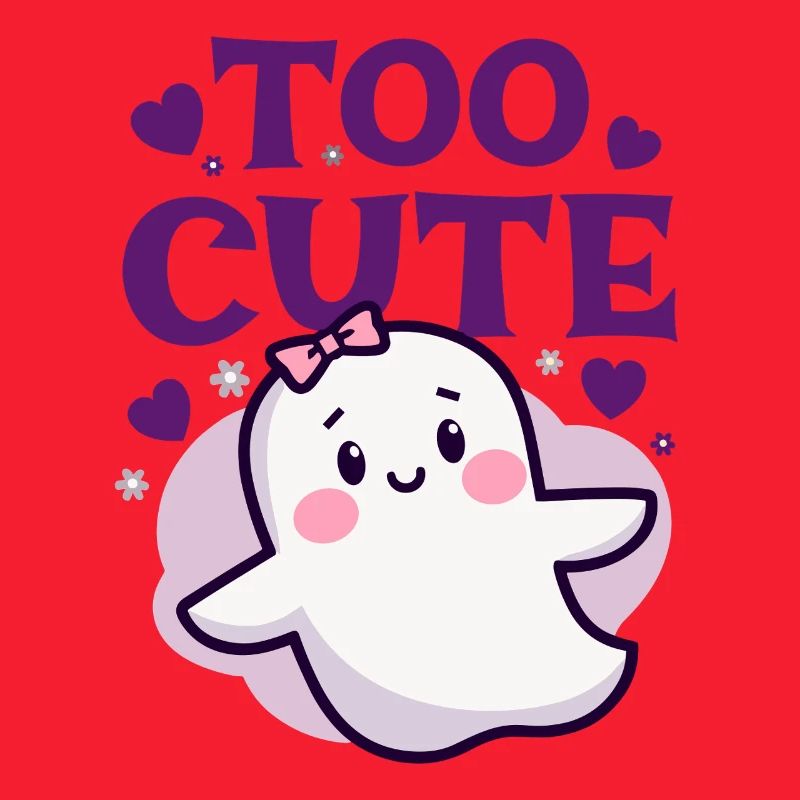 Too Cute Ghost - Cute Ghost Saying