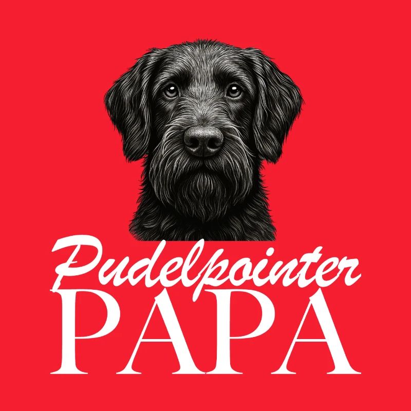 Papa caniche pointer