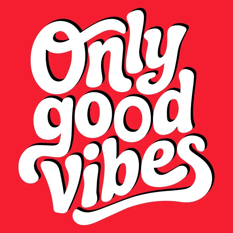 Conception de lettrage à la main Positive Vibes
