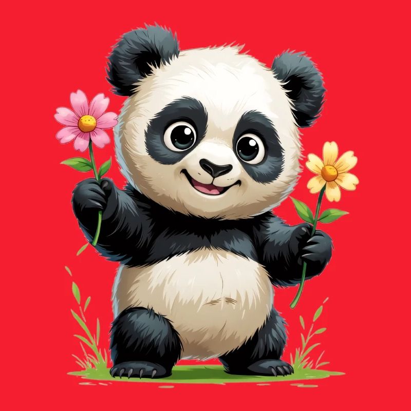 Salutation fleur de panda