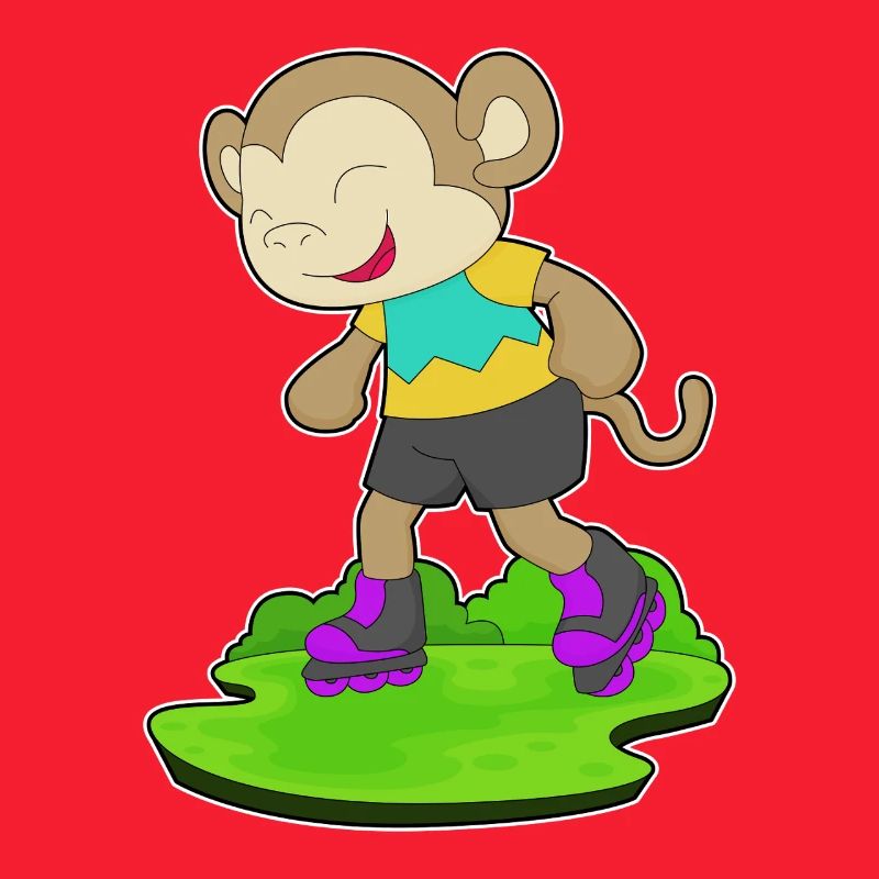 Monkey inline skating inline skates sport