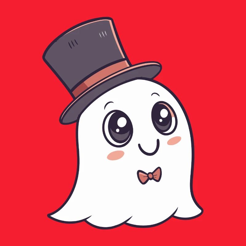 Chic Ghost Hat and Bow