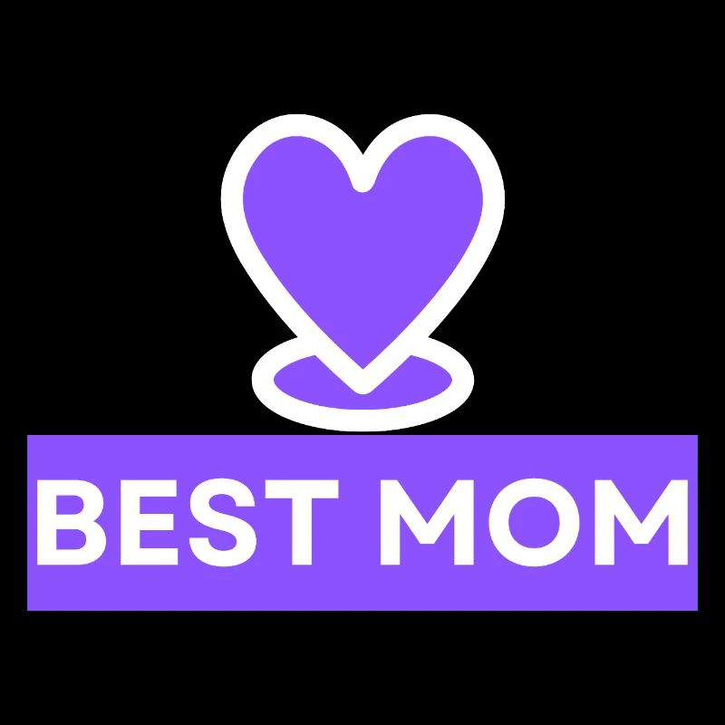 Bestes Mama-Herz-Emblem